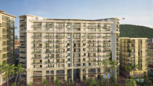 Edificio La Unión en Gran Central, Santa Ana, Panamá. Proyecto residencial con apartamentos de 1, 2 y 3 recámaras, balcones privados, diseño contemporáneo y amenidades tipo club.