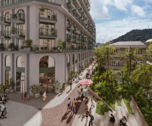 Edificio Vanguardia en Gran Central, Santa Ana, Panamá. Proyecto residencial boutique con apartamentos contemporáneos, balcones privados y diseño moderno.